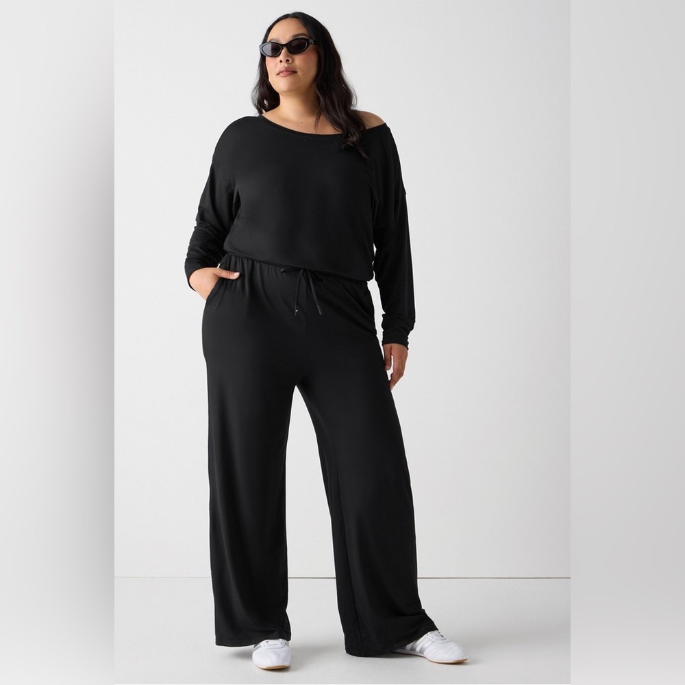 Fabletics | Cloud Jersey Off Shoulder Onesie Athl… - image 1